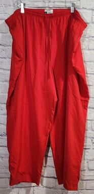 Koret Woman Sport Red Drawstring Waist Lined Sweatpants 22W Plus Lightweight